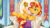 Size: 3840x2160 | Tagged: safe, artist:pirill, derpy hooves, flash sentry, sunset shimmer, pony, unicorn, g4, the last problem, banner, bush, cape, cheek fluff, clothes, column, crown, female, flower, grin, happy birthday mlp:fim, high res, jewelry, mare, mlp fim's ninth anniversary, on side, regalia, scepter, sitting, smiling, smug, solo focus, throne, throne room, twilight scepter