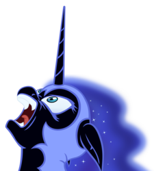 Size: 1800x2000 | Tagged: safe, artist:pianocube, artist:warpout, nightmare moon, pony, lullaby for a princess, g4, angry, female, inkscape, mare, simple background, solo, transparent background, vector, vector trace