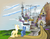 Size: 2532x2000 | Tagged: safe, artist:firefoxd, oc, oc only, oc:anonymous, oc:deca mare, earth pony, pegasus, pony, fanfic:shape your home, canterlot, canterlot castle, construction, drone, happy birthday mlp:fim, high res, mlp fim's ninth anniversary, new canterlot