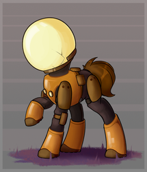 Size: 2535x2953 | Tagged: safe, artist:rexyseven, earth pony, pony, commando, commando (character), game, high res, ponified, powered exoskeleton, risk of rain, risk of rain 2, solo, video game