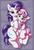 Size: 3705x5441 | Tagged: safe, artist:pabbley, rarity, sweetie belle, pony, unicorn, g4, bed, bedroom eyes, belle sisters, belly button, blushing, cute, diasweetes, duo, ear fluff, female, filly, floppy ears, heart, hug, imminent foalcon, lidded eyes, looking at you, lying down, mare, open mouth, raribetes, siblings, sisters, smiling