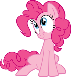 Size: 3614x3933 | Tagged: safe, artist:moongazeponies, pinkie pie, earth pony, pony, feeling pinkie keen, g4, cute, diapinkes, female, high res, mare, simple background, solo, transparent background, vector