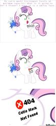 Size: 570x1280 | Tagged: artist needed, source needed, safe, sweetie belle, robot, g4, 404, cutie mark, flower, simple background, sweetie bot