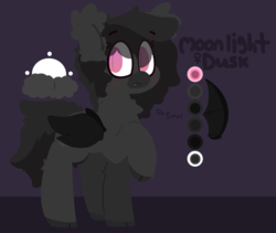Size: 2646x2234 | Tagged: safe, artist:moonydusk, oc, oc only, oc:moonlight dusk, bat pony, pony, bat pony oc, female, high res, mare, reference, simple background
