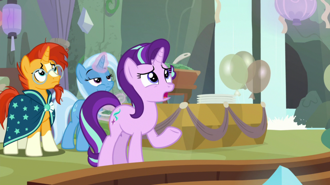 Safe Screencap Starlight Glimmer Sunburst Trixie Pony Babe Counsel Derpibooru