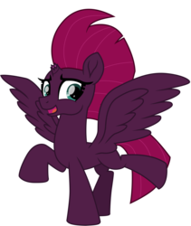 Size: 6725x7961 | Tagged: safe, artist:ejlightning007arts, fizzlepop berrytwist, tempest shadow, alicorn, pony, g4, alicornified, alternate timeline, broken horn, cute, female, horn, open mouth, race swap, raised hoof, simple background, solo, story in the source, tempest gets her wings back, tempestbetes, tempesticorn, transparent background, vector