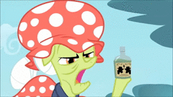 Size: 1280x720 | Tagged: safe, screencap, granny smith, earth pony, pony, g4, leap of faith, animated, bottle, breakdancing, dancing, drinking, female, flim flam miracle curative tonic, hat, mare, one eye closed, solo, sound, swimming cap, tonic, webm, wink