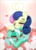 Size: 3333x4676 | Tagged: safe, artist:n0nnny, bon bon, lyra heartstrings, sweetie drops, earth pony, pony, unicorn, g4, the big mac question, crying, eyes closed, female, happy birthday mlp:fim, lesbian, marriage, marriage rings, married couple, messy mane, mlp fim's ninth anniversary, open mouth, ring, ship:lyrabon, shipping, tears of joy, wedding ring