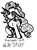 Size: 2298x3085 | Tagged: safe, artist:coco-drillo, pinkie pie, earth pony, pony, g4, chest fluff, dizzy, female, floppy ears, high res, inktober, monochrome, pinktober, ponk, solo, swirls, swirly eyes, unstable