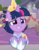 Size: 700x900 | Tagged: safe, screencap, twilight sparkle, alicorn, pony, g4, my little pony: friendship is magic, the last problem, alternate hairstyle, cropped, crown, female, jewelry, mare, messy mane, regalia, second coronation dress, smiling, solo, twilight sparkle (alicorn)