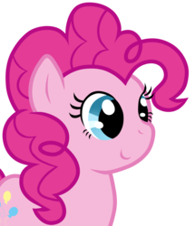 Size: 2450x2850 | Tagged: safe, artist:bubblehun, pinkie pie, earth pony, pony, g4, cute, diapinkes, female, high res, mare, simple background, solo, transparent background