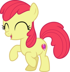 Size: 1838x1888 | Tagged: safe, artist:cloudy glow, artist:parclytaxel, edit, editor:slayerbvc, vector edit, apple bloom, earth pony, pony, g4, the break up breakdown, .ai available, accessory-less edit, adorabloom, cropped, cute, cutie mark, eyes closed, female, filly, missing accessory, open mouth, simple background, solo, the cmc's cutie marks, transparent background, vector
