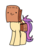 Size: 610x800 | Tagged: safe, artist:paperbagpony, oc, oc only, oc:paper bag, earth pony, pony, clothes, costume, female, halloween, halloween costume, paper bag, simple background, white background