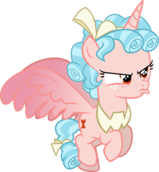 Size: 7000x7588 | Tagged: safe, artist:php178, cozy glow, alicorn, pony, g4, the ending of the end, alicornified, cozy glow is not amused, cozycorn, foal, race swap, simple background, transparent background, vector