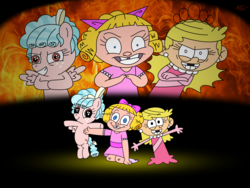 Size: 4032x3024 | Tagged: safe, artist:animationfan15, cozy glow, pony, g4, cats don't dance, darla dimple, evil, lola loud, the loud house