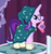 Size: 376x396 | Tagged: safe, gameloft, starlight glimmer, sunburst, pony, g4, clothes, costume, cropped