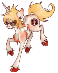 Size: 392x488 | Tagged: safe, artist:pony-untastic, pony, dave strider, homestuck, ponified