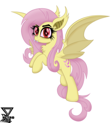 Size: 4021x4423 | Tagged: safe, alternate version, artist:theretroart88, fluttershy, bat pony, pony, g4, absurd resolution, background removed, bat ponified, cutie mark, female, flutterbat, flying, holiday, mare, movie accurate, race swap, smiling, solo, stars, vector