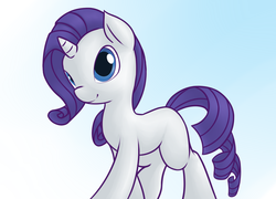 Size: 1424x1024 | Tagged: safe, artist:cristpony, rarity, pony, unicorn, g4, cute, female, gradient background, mare, raribetes, solo