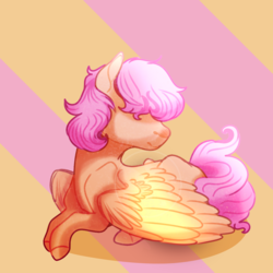 Size: 1500x1500 | Tagged: safe, artist:grateful-dead-raised, scootaloo, pegasus, pony, g4, female, no eyes, solo, wings