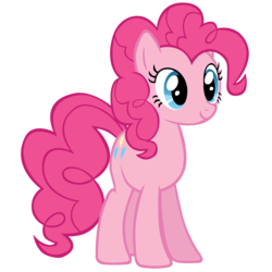 Size: 5000x5000 | Tagged: safe, artist:ikillyou121, pinkie pie, earth pony, pony, g4, .psd available, absurd resolution, cute, diapinkes, female, mare, simple background, smiling, solo, transparent background, vector