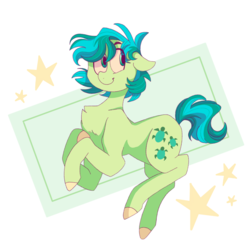 Size: 1280x1280 | Tagged: safe, artist:agent-sketch-pad, sandbar, earth pony, pony, g4, abstract background, chest fluff, colored hooves, cute, male, sandabetes, solo, stars