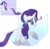 Size: 1386x1370 | Tagged: safe, artist:lilith1light, artist:sunriseauburn, rarity, pony, unicorn, g4, leak, base used, cloven hooves, cutie mark background, ear piercing, female, g5 concept leaks, mare, piercing, rarity (g5 concept leak), signature, simple background, solo, transparent background, unshorn fetlocks