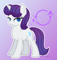 Size: 894x931 | Tagged: safe, artist:lilith1light, artist:raini-bases, rarity, pony, unicorn, g4, alternate cutie mark, alternate universe, base used, female, mare, signature, solo