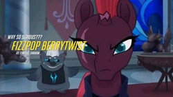 Size: 720x405 | Tagged: safe, edit, edited screencap, screencap, grubber, tempest shadow, g4, my little pony: the movie, play of the game, reference