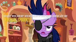 Size: 720x405 | Tagged: safe, edit, edited screencap, screencap, twilight sparkle, pony, g4, it's about time, future twilight, play of the game