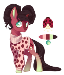Size: 1068x1236 | Tagged: safe, artist:shady-bush, oc, oc only, pony, unicorn, clothes, female, mare, simple background, solo, sweater, transparent background, turtleneck