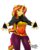 Size: 3508x4401 | Tagged: safe, artist:salamishowdown, sunset shimmer, anthro, equestria girls, equestria girls specials, g4, my little pony equestria girls: better together, my little pony equestria girls: sunset's backstage pass, belly button, clothes, female, fingerless gloves, gloves, looking at you, outstretched arms, solo, tight clothing