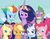 Size: 1280x990 | Tagged: safe, artist:sycotei-b, applejack, fluttershy, pinkie pie, rainbow dash, rarity, spike, twilight sparkle, alicorn, dragon, earth pony, pegasus, pony, unicorn, g4, my little pony: friendship is magic, the last problem, clothes, female, gigachad spike, granny smith's shawl, male, mane seven, mane six, mare, older, older applejack, older fluttershy, older mane seven, older mane six, older pinkie pie, older rainbow dash, older rarity, older spike, older twilight, older twilight sparkle (alicorn), princess twilight 2.0, smiling, twilight sparkle (alicorn), winged spike, wings