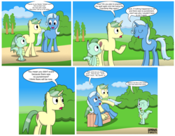 Size: 3849x3009 | Tagged: safe, artist:blackgryph0n, artist:gradiusfanatic, trixie, oc, dragon, pony, unicorn, g4, abuse, comic, crying, dialogue, engrish, high res, over the knee, punishment, spanking, trixiebuse