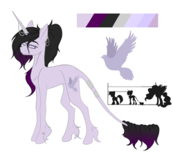 Size: 1000x899 | Tagged: safe, artist:clarissa0210, oc, oc only, oc:lavender sky, pony, unicorn, female, mare, reference sheet, simple background, solo, transparent background