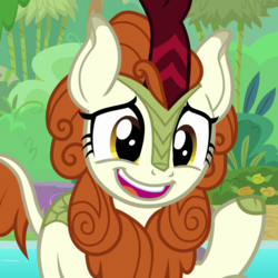 Size: 1080x1080 | Tagged: safe, screencap, autumn blaze, kirin, g4, sounds of silence, awwtumn blaze, cropped, cute, female, solo