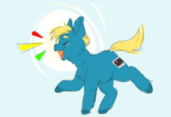 Size: 1222x838 | Tagged: safe, artist:girlboyburger, oc, oc only, oc:cinimod, earth pony, pony, chibi, simple background, solo