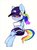 Size: 829x1126 | Tagged: dead source, safe, alternate version, artist:poneko-chan, artist:tn60_, rainbow dash, pony, g4, alternate hairstyle, cap, clipboard, clothes, cute, dashabetes, eye clipping through hair, female, hat, mare, ponytail, shorts, simple background, sitting, solo, white background