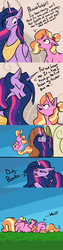 Size: 2000x8000 | Tagged: safe, artist:greyscaleart, luster dawn, twilight sparkle, alicorn, pony, unicorn, g4, the last problem, absurd resolution, book 2.0, comic, dialogue, dot eyes, duo, editorial cutie mark, female, history repeats itself, magic, mare, older, older twilight, older twilight sparkle (alicorn), princess twilight 2.0, telekinesis, twilight sparkle (alicorn)