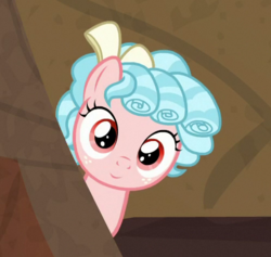 Size: 498x472 | Tagged: safe, edit, edited screencap, screencap, cozy glow, pony, frenemies (episode), g4, cozybetes, cropped, cute, female, filly, looking at you, smiling, solo