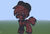 Size: 1024x705 | Tagged: safe, artist:artsy46, oc, oc:music fedora, bat pony, pony, pony town, bat pony oc, clothes, grass, headphones, minecraft, minecraft pixel art, photo, pixel art, solo, sunglasses