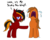 Size: 2500x2000 | Tagged: safe, artist:memeancholy, oc, oc:mixtape, oc:red flame, bat pony, earth pony, pony, unicorn, bully, bullying, crying, high res, pointing, simple background, transparent background