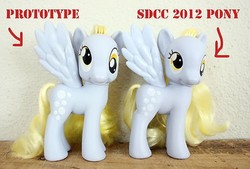 Size: 400x270 | Tagged: safe, derpy hooves, pony, g4, brushable, fashion style, female, irl, photo, prototype, sdcc 2012, toy
