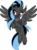 Size: 1024x1385 | Tagged: safe, artist:damiranc1, edit, vector edit, king sombra, silverstream, hippogriff, g4, flying, palette swap, possessed, recolor, red eyes, simple background, spread wings, transparent background, vector, wings