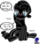 Size: 3860x4244 | Tagged: safe, artist:damlanil, rarity, latex pony, pony, unicorn, g4, blue sclera, comic, cute, darling, dialogue, female, happy, latex, living latex, looking at you, makeup, mare, mind control, shiny, simple background, solo, symbiote, transformation, transparent background