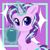 Size: 768x768 | Tagged: source needed, safe, artist:khankhan, starlight glimmer, pony, unicorn, g4, chocolate, cute, ear fluff, empathy cocoa, female, food, glimmerbetes, hot chocolate, levitation, looking at you, magic, mare, marshmallow, solo, telekinesis