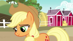 Size: 1920x1080 | Tagged: safe, screencap, applejack, earth pony, pony, g4, the last problem, female, mare, solo