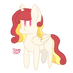 Size: 3000x3000 | Tagged: safe, artist:soupyfox, oc, oc only, oc:summer blossom, alicorn, pegasus, pony, alicorn oc, chibi, high res, simple background, solo, transparent background, ych result