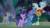 Size: 1920x1080 | Tagged: safe, screencap, maud pie, mudbriar, starlight glimmer, sunburst, terramar, trixie, earth pony, hippogriff, pony, unicorn, g4, my little pony: friendship is magic, student counsel, female, flying, male, mare, septet, stallion