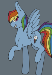Size: 374x536 | Tagged: safe, artist:luyna, rainbow dash, pegasus, pony, g4, female, looking at you, smiling, solo